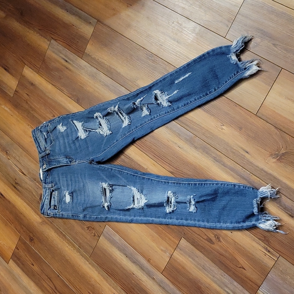 Kancan distressed skinny jeans